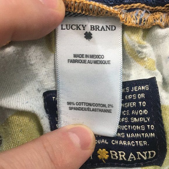 Lucky Brand Womens 4/27 The Sweet Jean Boot Embroidered Cotton Blend Medium Wash - Picture 10 of 12